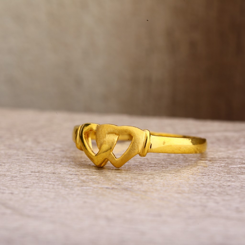 22Kt Gold Fancy Hallmark Plain Ring LPR269 - Image 4