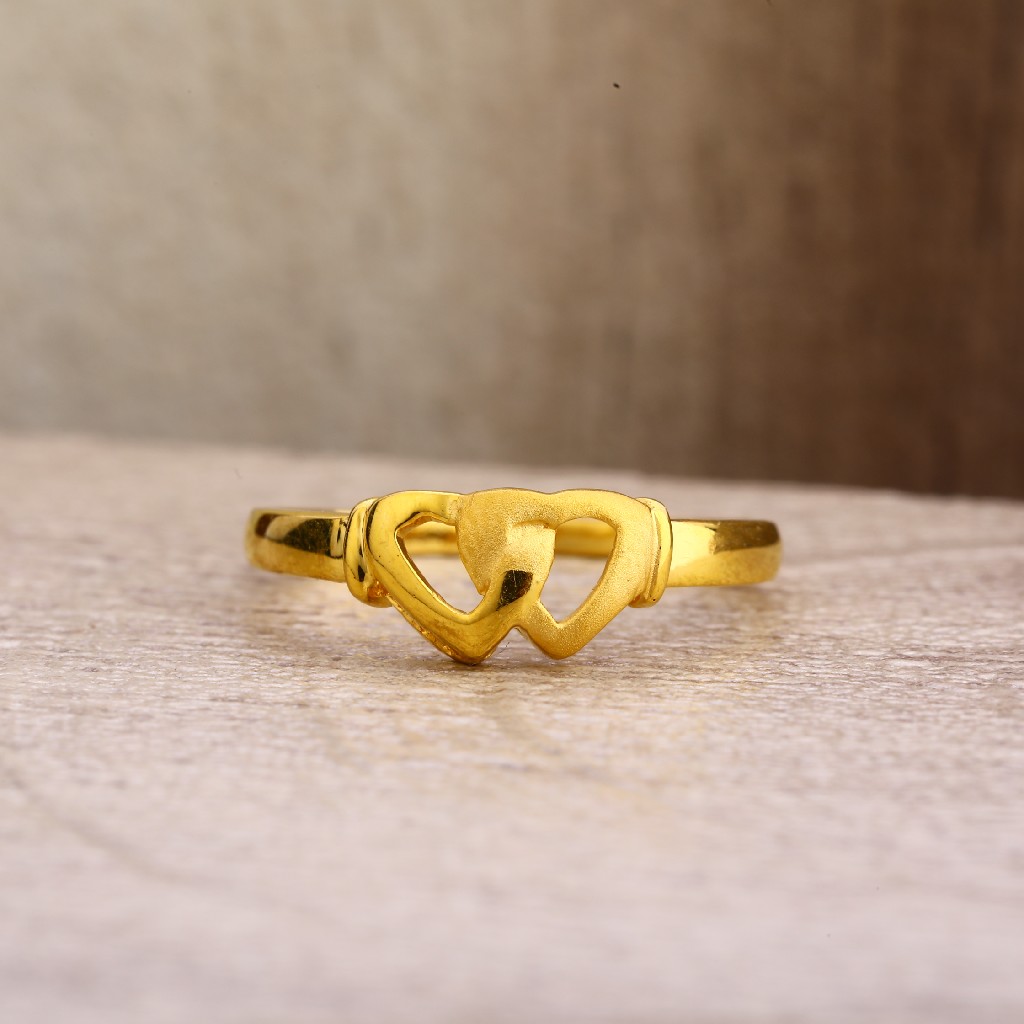 22Kt  Gold Fancy Hallmark Plain Ring LPR269