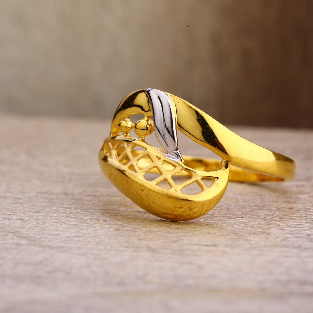 916 Gold Classic plain Ring LPR278 - Image 5