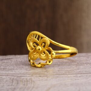 916 Gold  Women's  Plain Ring LPR249