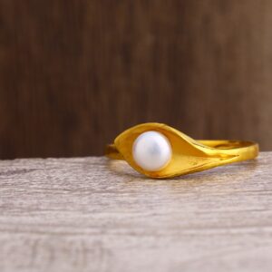 916 Gold Hallmark Women's Designer Plain Ring LPR253