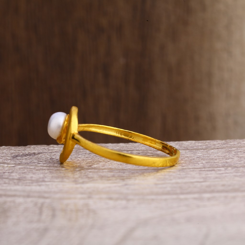 916 Gold Hallmark Women's Plain Ring LPR254 - Image 3