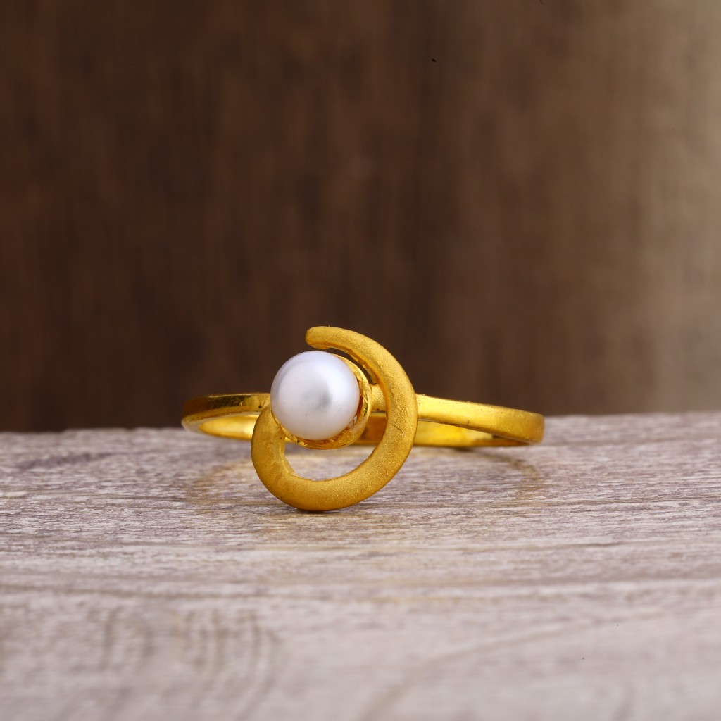 916 Gold Hallmark Women's Plain Ring LPR254