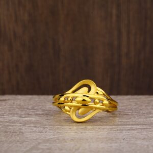 22kt Gold Hallmark Fancy Plain Ring LPR194