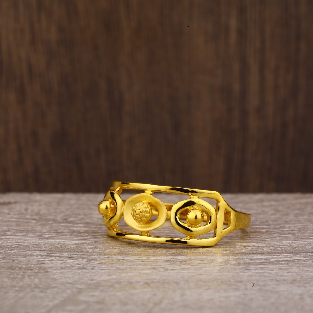 22kt Gold Hallmark Exclusive Plain Ring LPR195 - Image 5