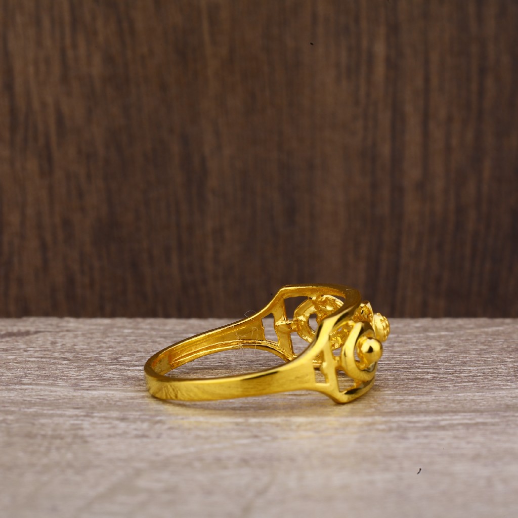 22kt Gold Hallmark Exclusive Plain Ring LPR195 - Image 4