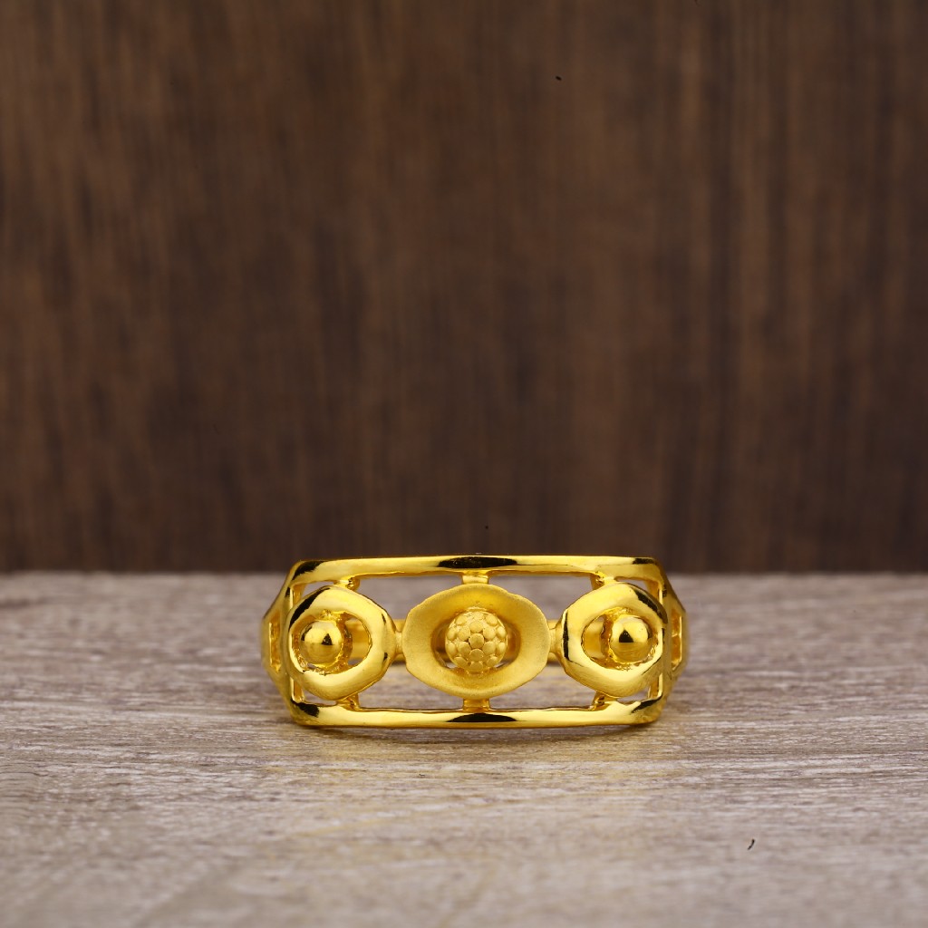 22kt Gold Hallmark Exclusive Plain Ring LPR195 - Image 2