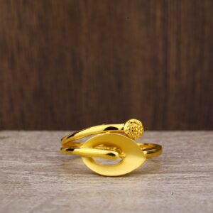 22kt Gold Hallmark Designer  Plain Ring LPR196