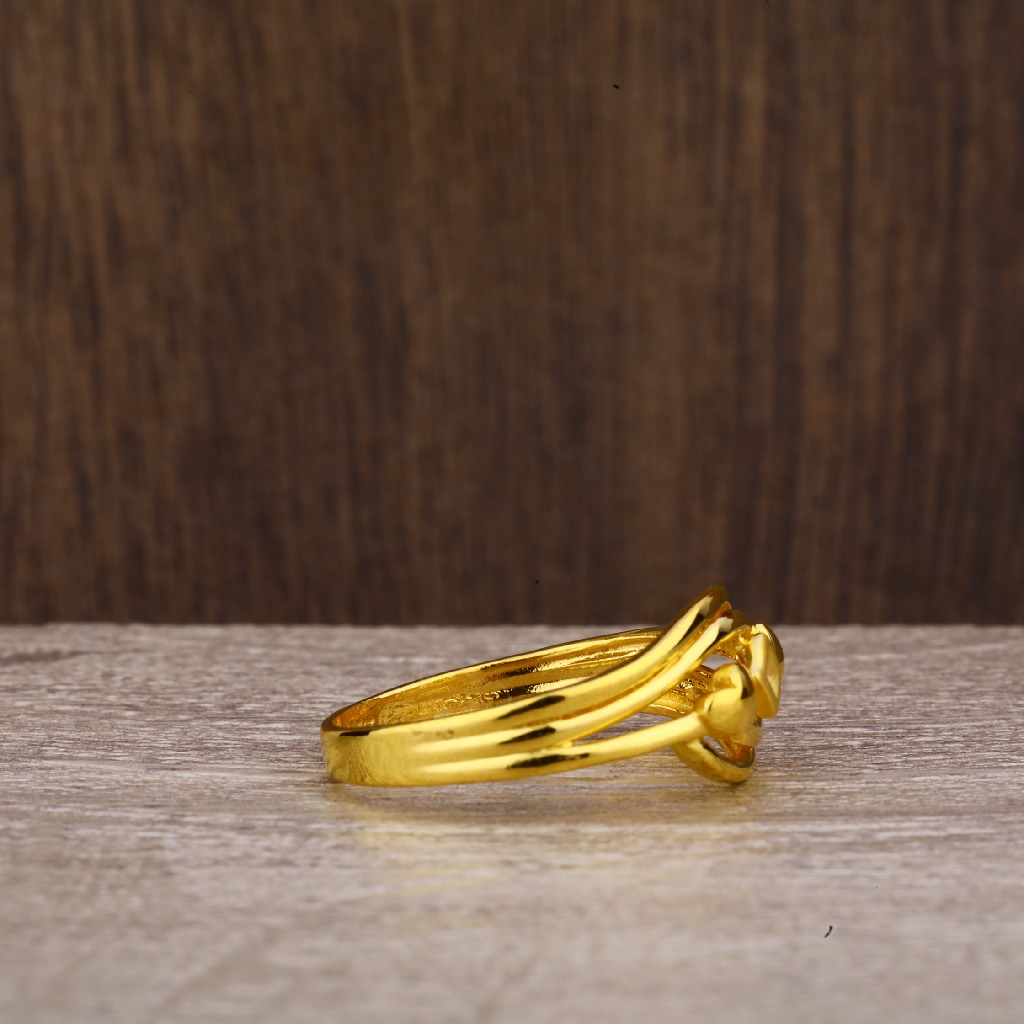 22kt Gold Hallmark Classic Plain Ring LPR197 - Image 3
