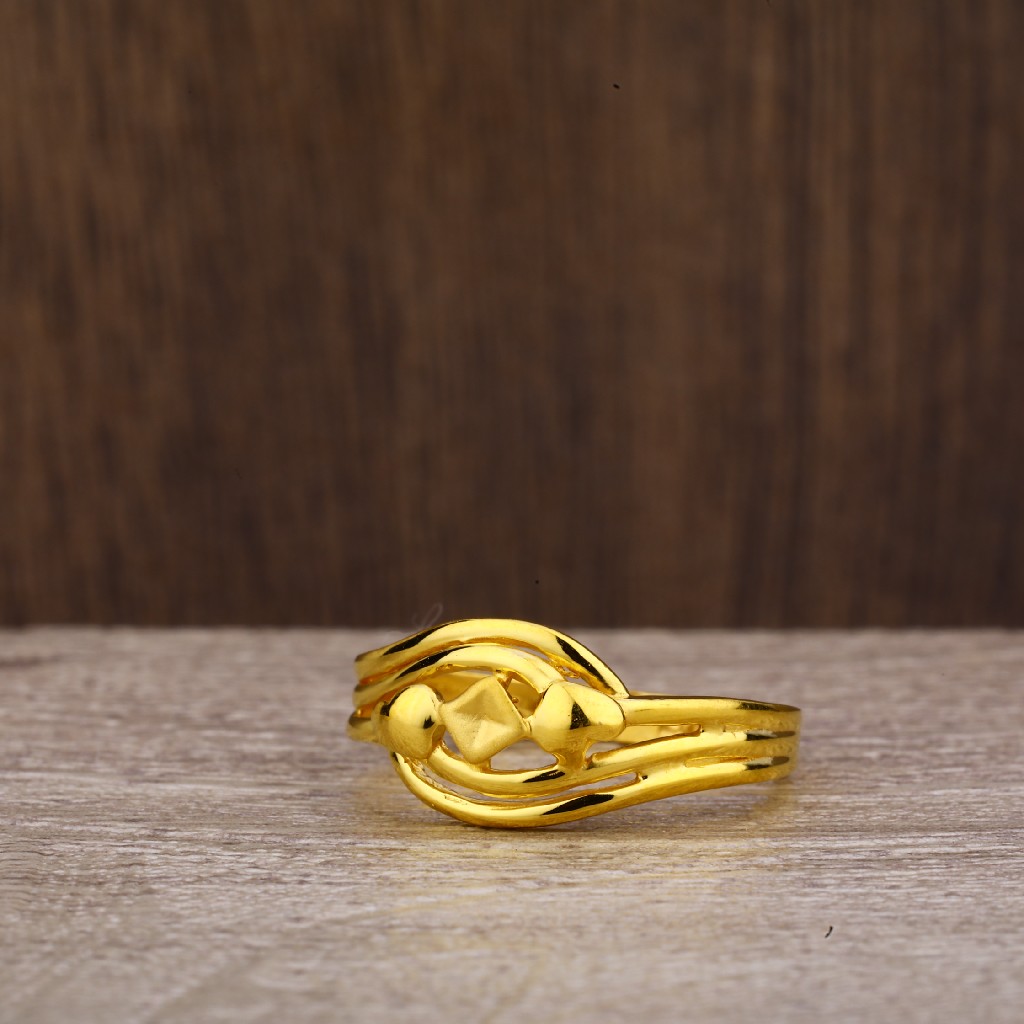22kt Gold Hallmark Classic Plain Ring LPR197 - Image 2