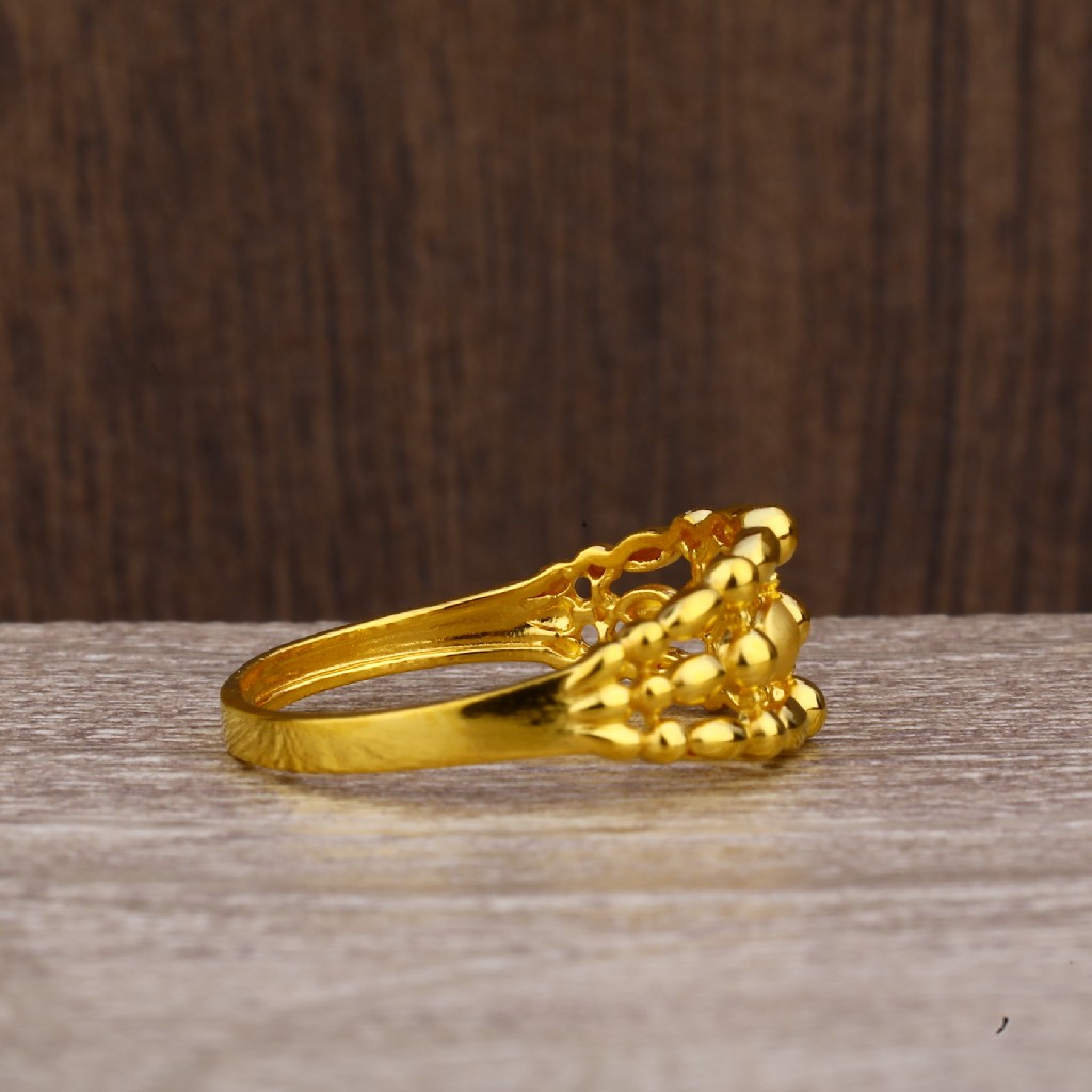 22kt gold hallmark fancy plain ring lpr215 - Image 5