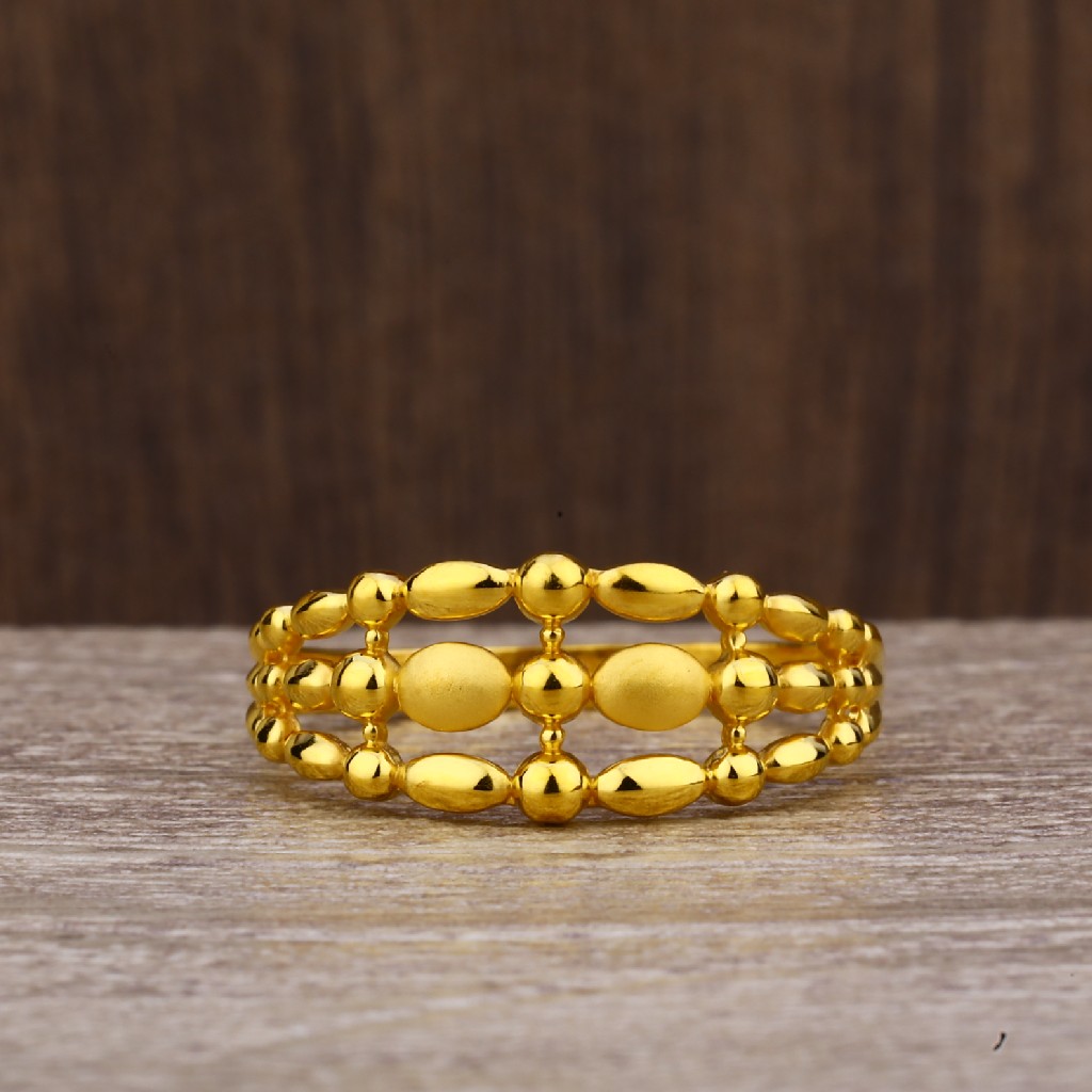 22kt gold hallmark fancy  plain ring lpr215