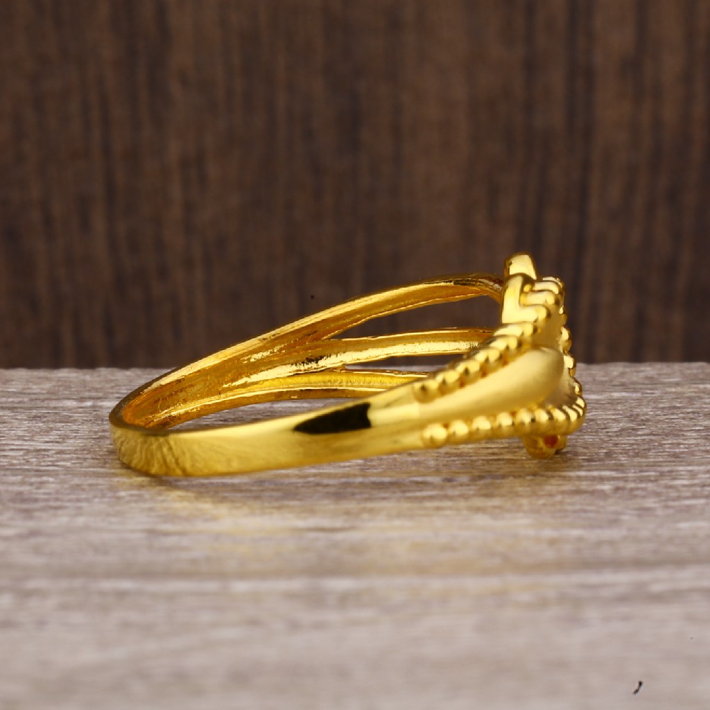 22kt Gold Hallmark Designer Plain Ring LPR217 - Image 4