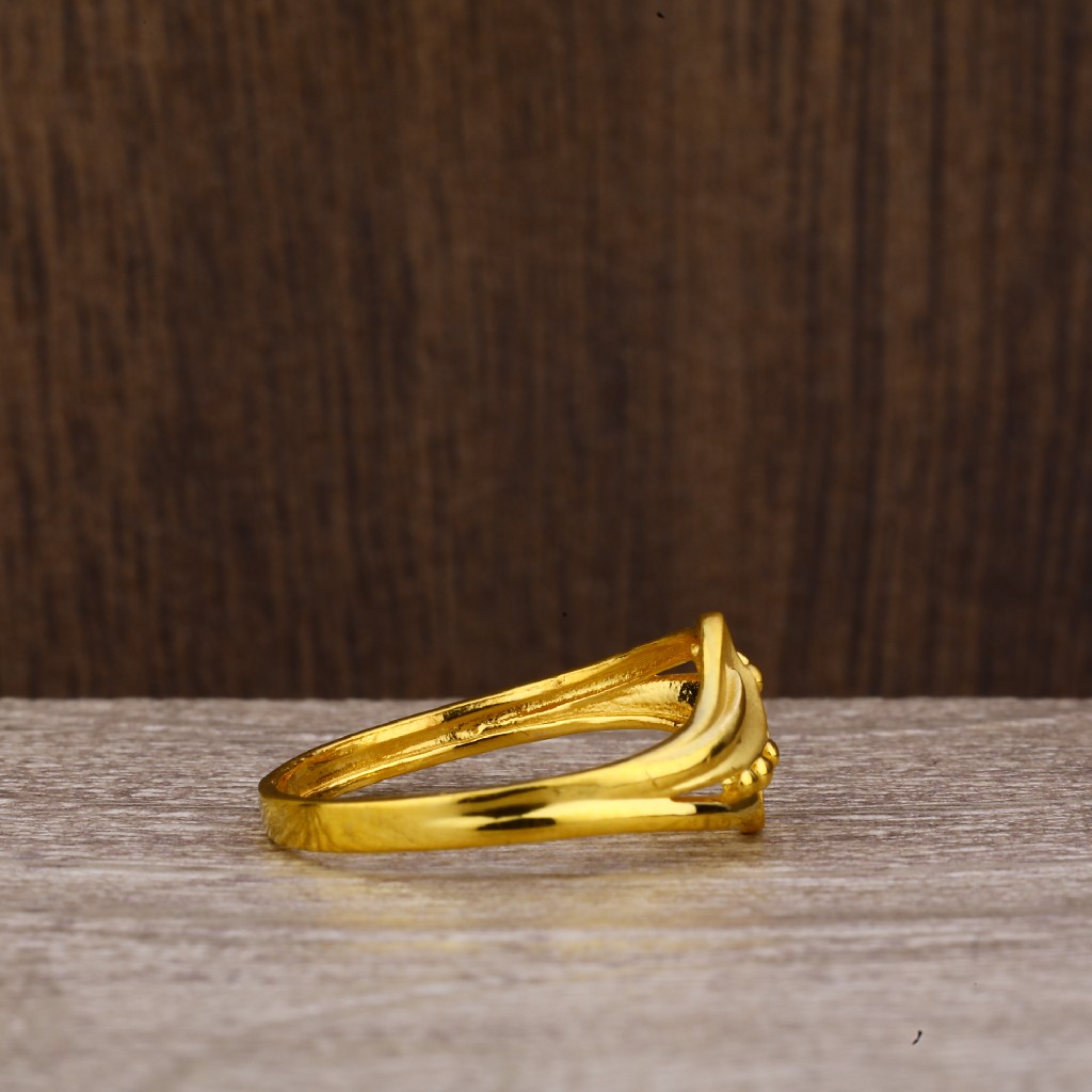 916 Gold Plain Ring LPR232 - Image 4
