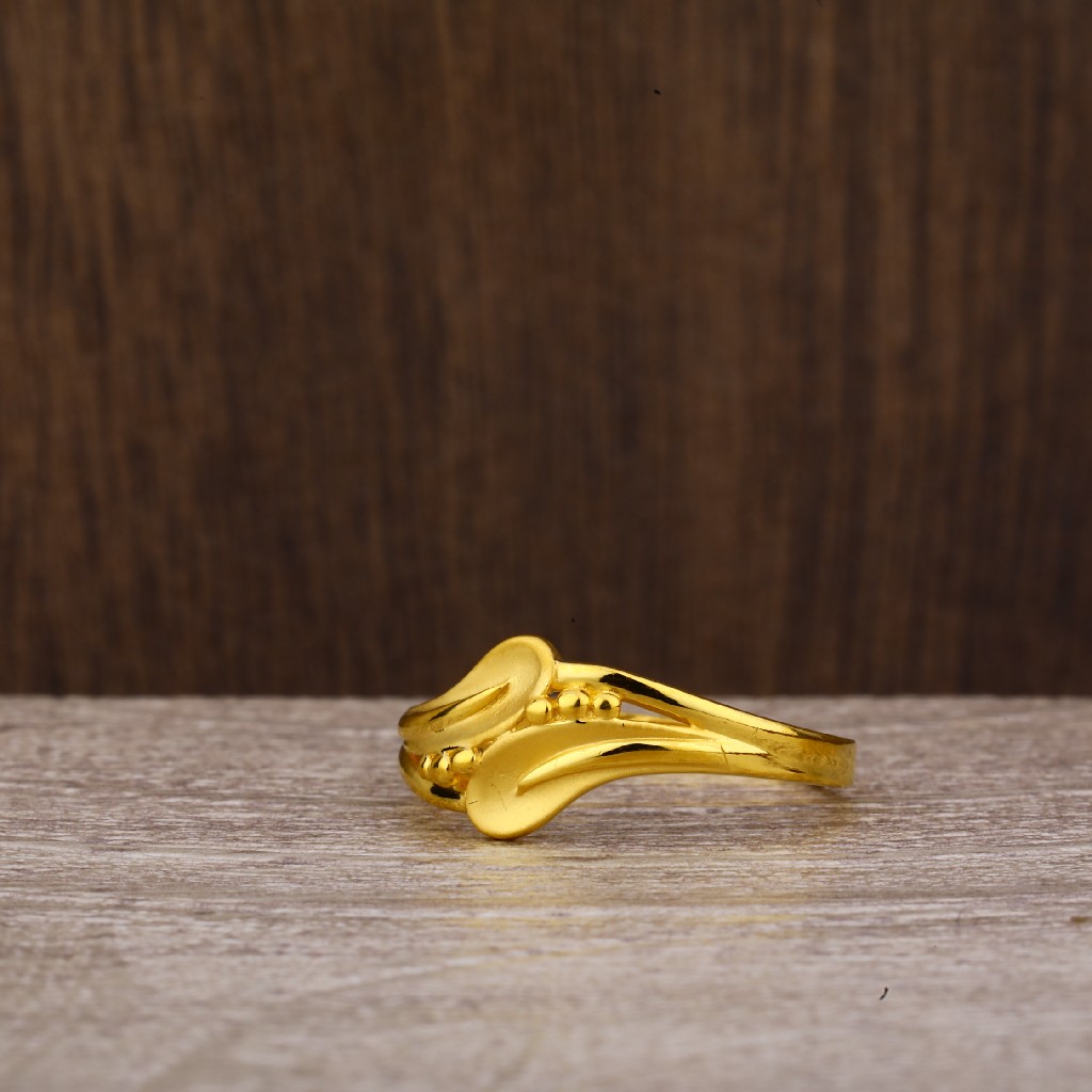 916 Gold Plain Ring LPR232 - Image 3
