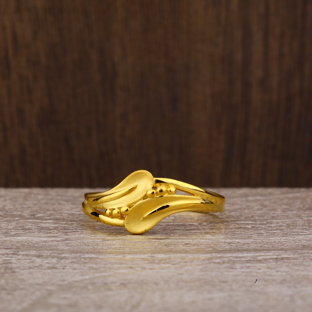 916 Gold Plain Ring LPR232 - Image 2