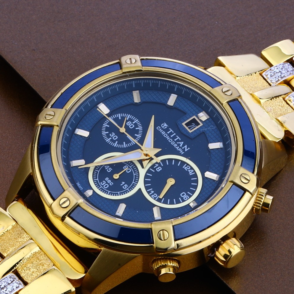 22kt Gold Hallmark Designer Mens Watch MW14 - Image 3