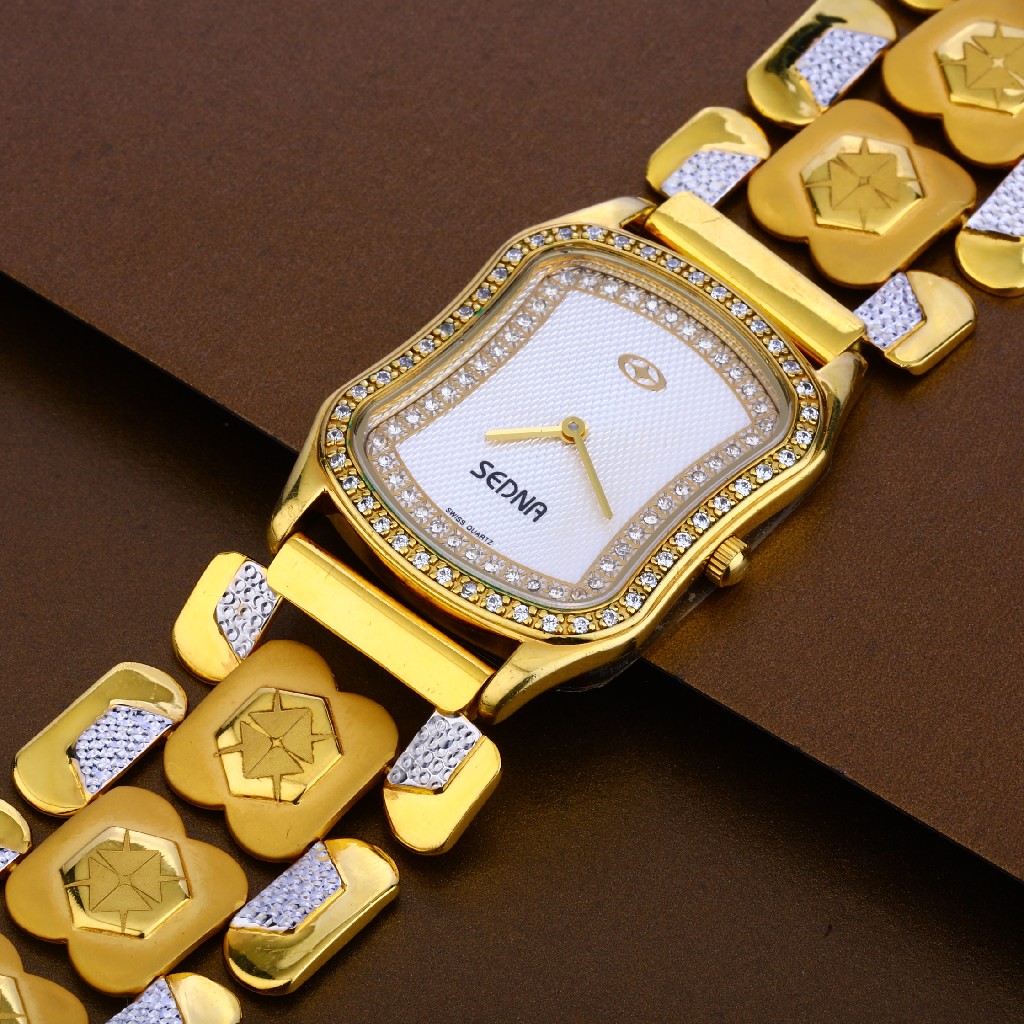 916 Gold Stylish Hallmark Mens Watch MW17 - Image 3