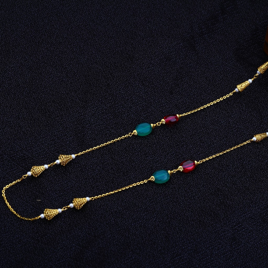 22kt Gold Fancy Women's Antique Chain Mala AC134