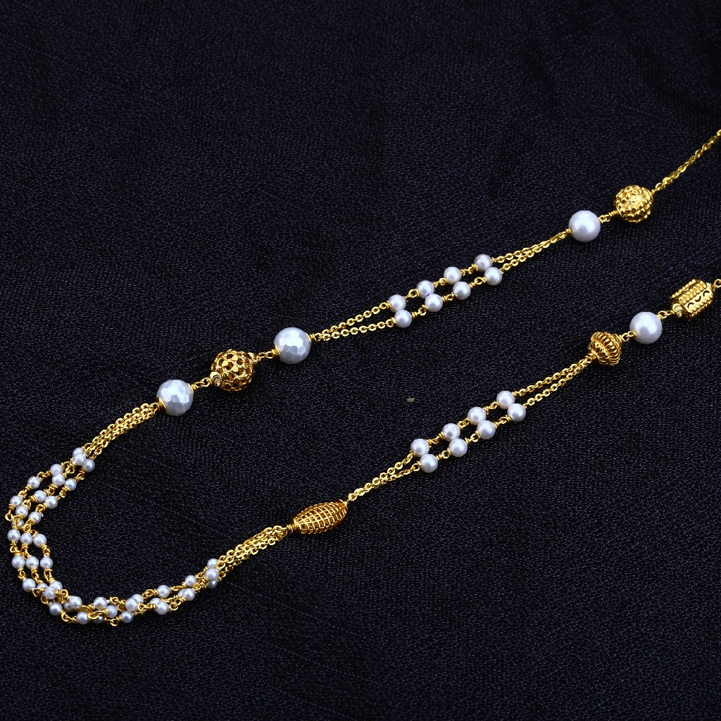 22kt Gold  Classic Women's Antique Chain Mala AC137