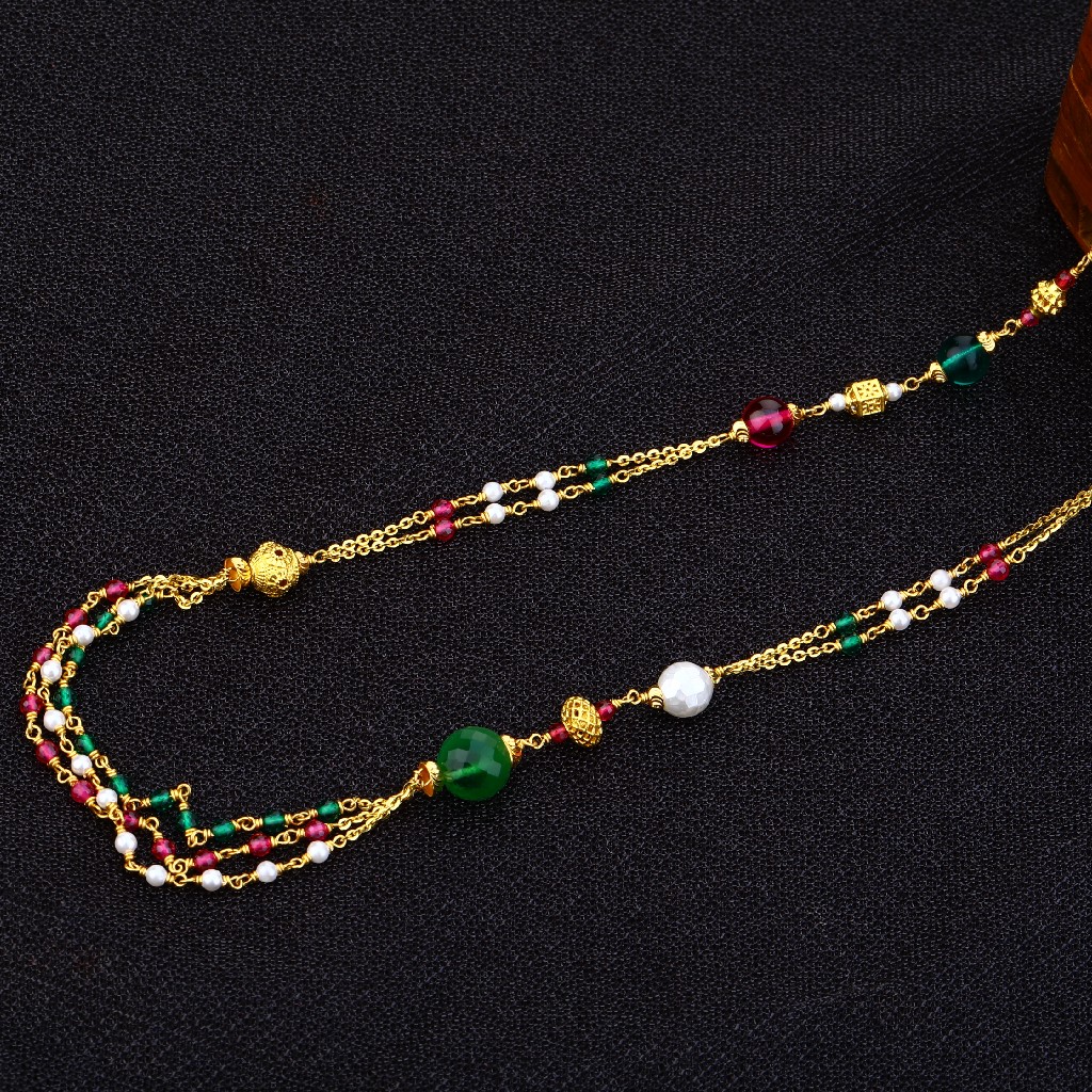 22kt Gold Classic Antique Chain Mala AC154