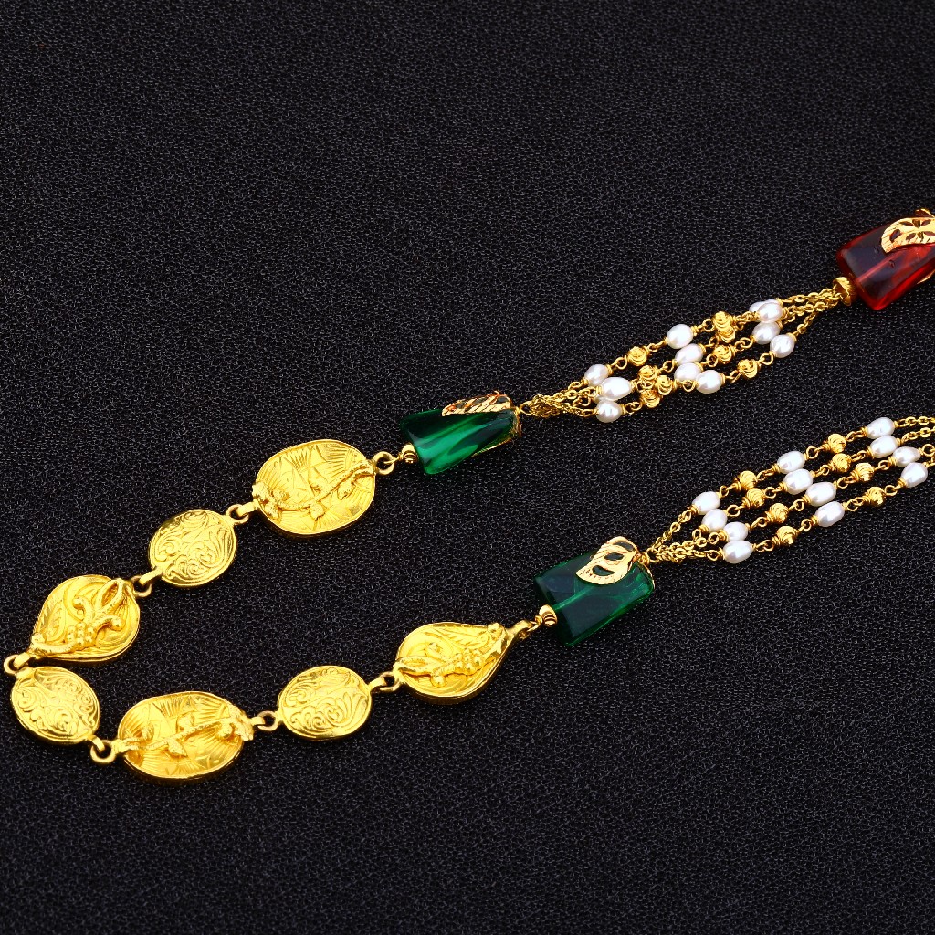 916 Gold Hallmark Stylish Mala AC151