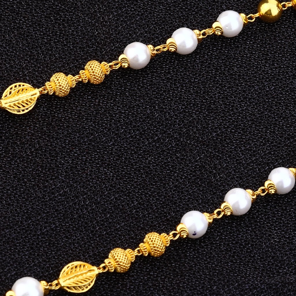 916 Gold classic Moti Mala AC163 - Image 2