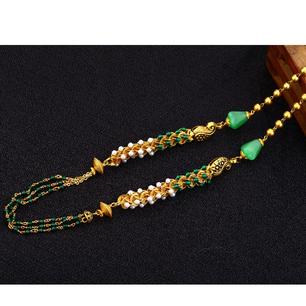 916 Gold Exclusive  Moti Chain  Mala AC148