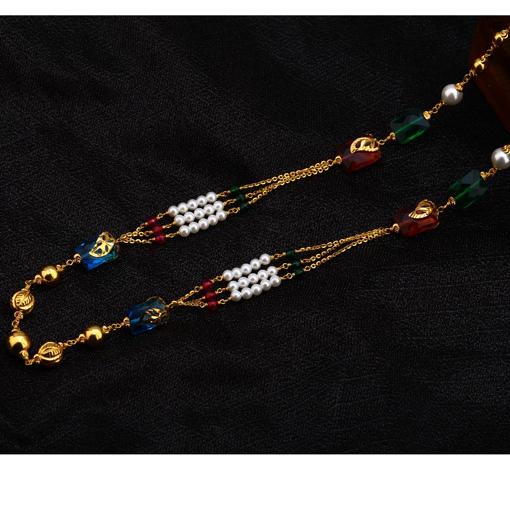 916 Gold Exclusive Antique Chain Mala AC168