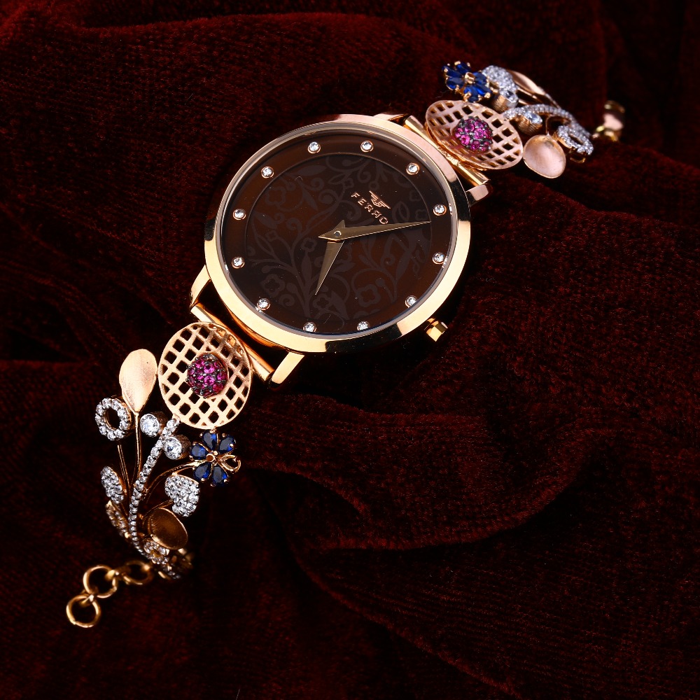 18kt Rose Gold Stylish Women's Watch RLW158
