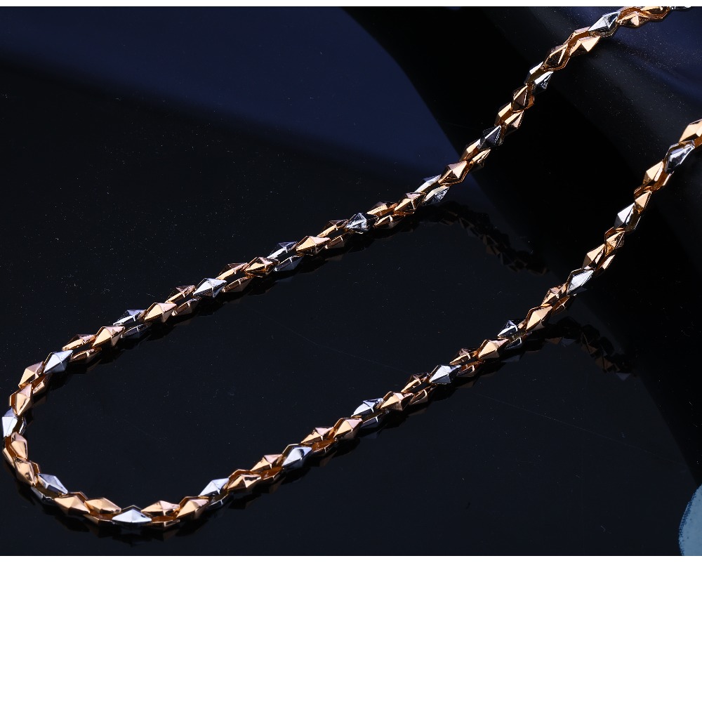 750 rose gold men's  fancy chain rmc41