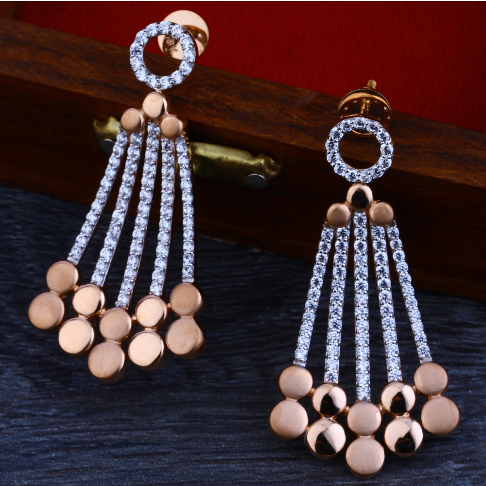 18kt Rose Gold Stylish Women's Necklace Set RN42 - Image 2
