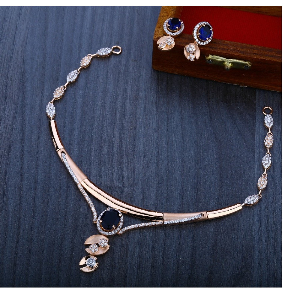 750 Rose Gold Stylish Necklace set RN05