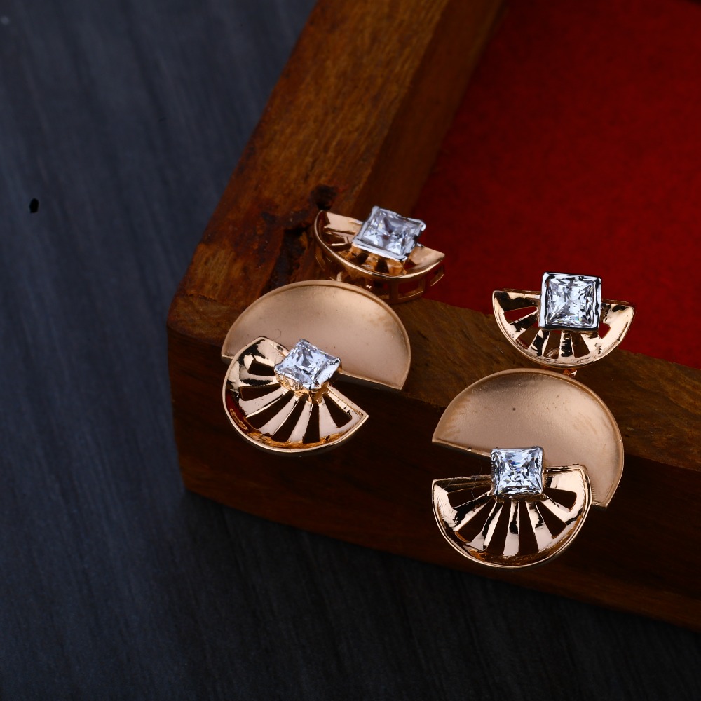 750 Exclusive Rose Gold Women's Necklace Set RN11 - Image 2