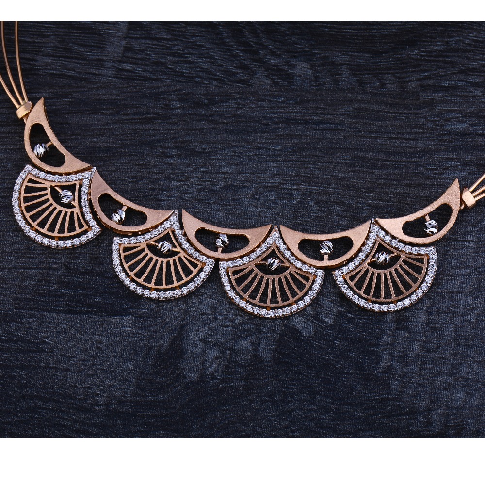 750 Hallmark Rose Gold Women's Necklace Set RN64 - Image 3