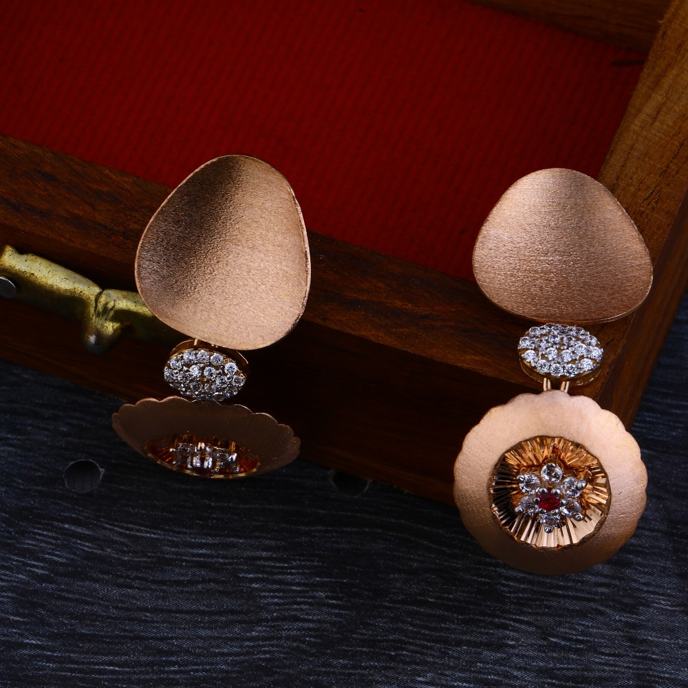 750 Designer Rose Gold Necklace Set RN59 - Image 2