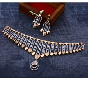 18kt  rose gold hallmark classic necklace set  RN66