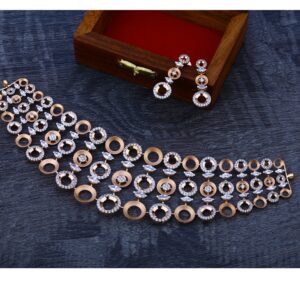 18kt  rose gold hallmark  necklace set  RN65