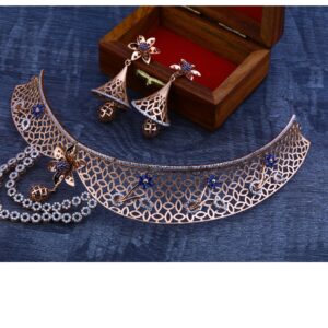 18ct  rose gold fancy necklace set  RN33