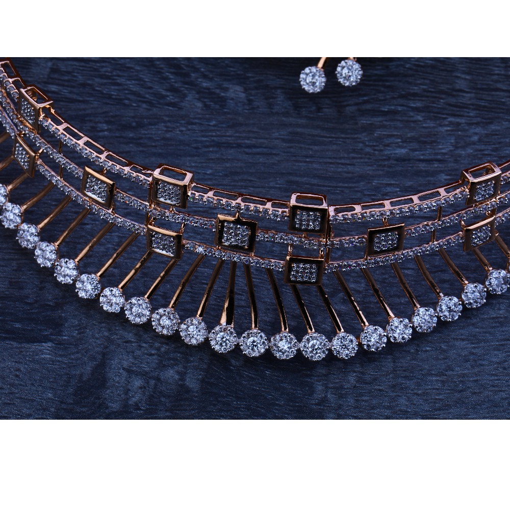 18ct rose gold exclusive necklace set RN32 - Image 3