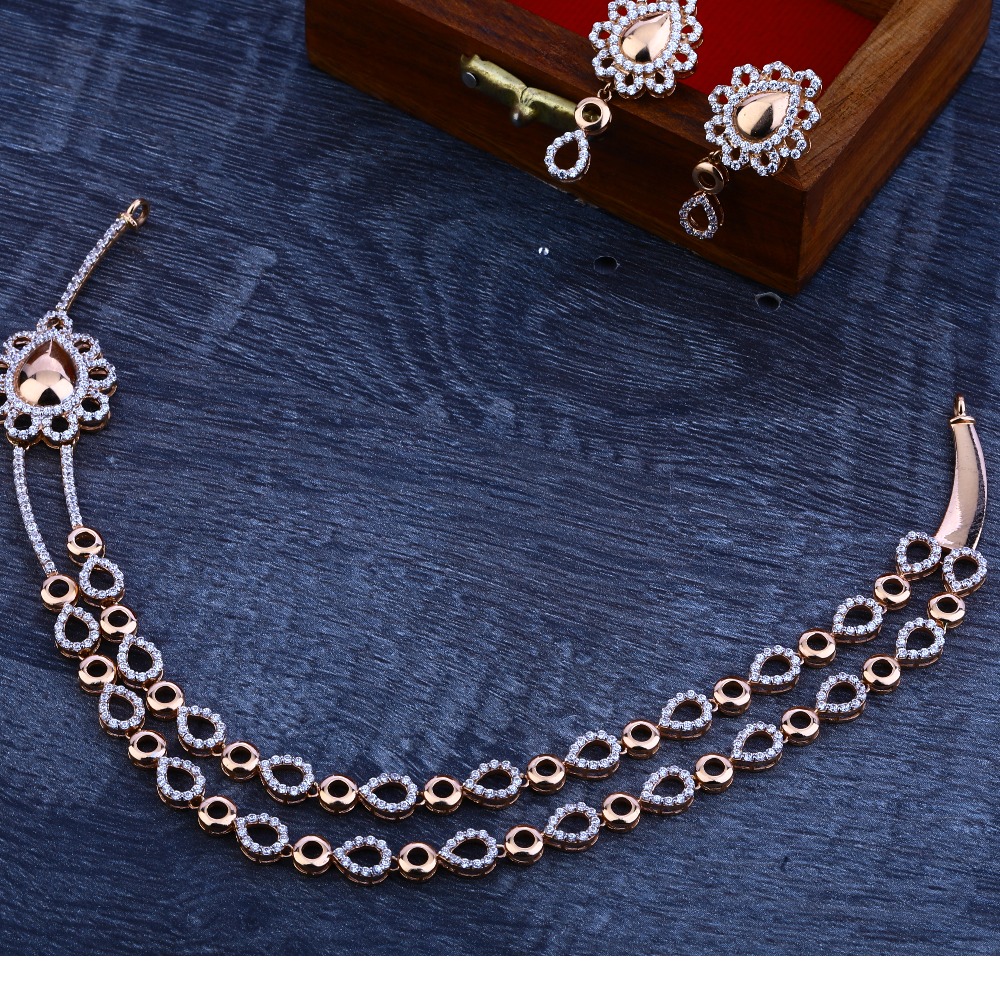 18ct  rose gold classic  necklace set  RN30