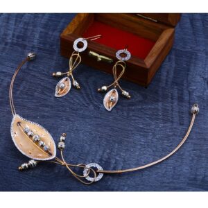 750  rose gold classic   women's hallmark  necklace set  RN25