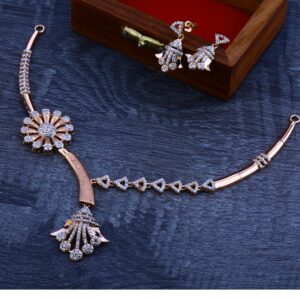 750 exclusive rose gold  necklace set  RN20