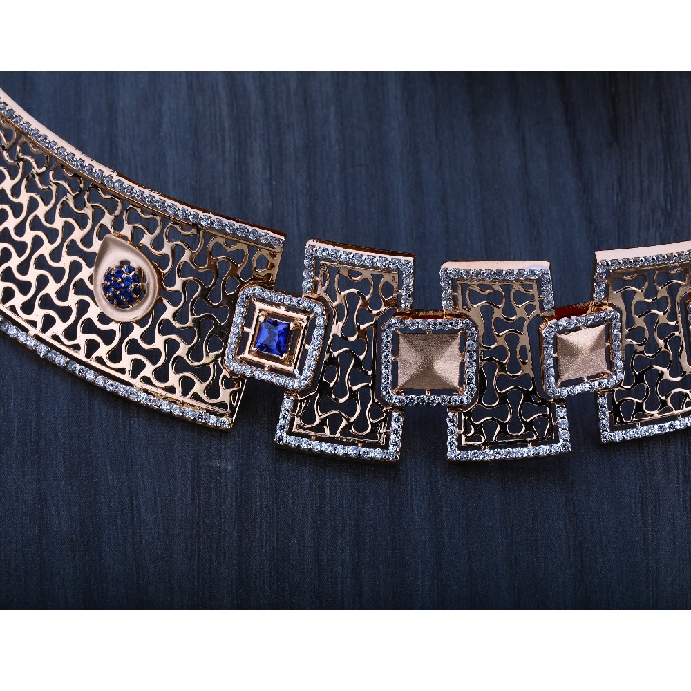 750 classic rose gold necklace set RN17 - Image 3