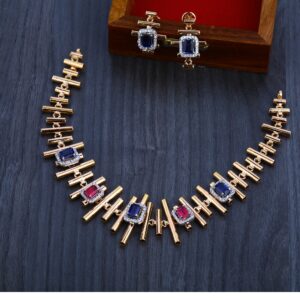 18ct  Rose Gold Exclusive  Hallmark   Necklace Set RN16