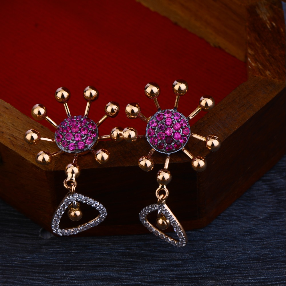 750 Rose Gold Designer Hallmark Necklace Set RN45 - Image 3