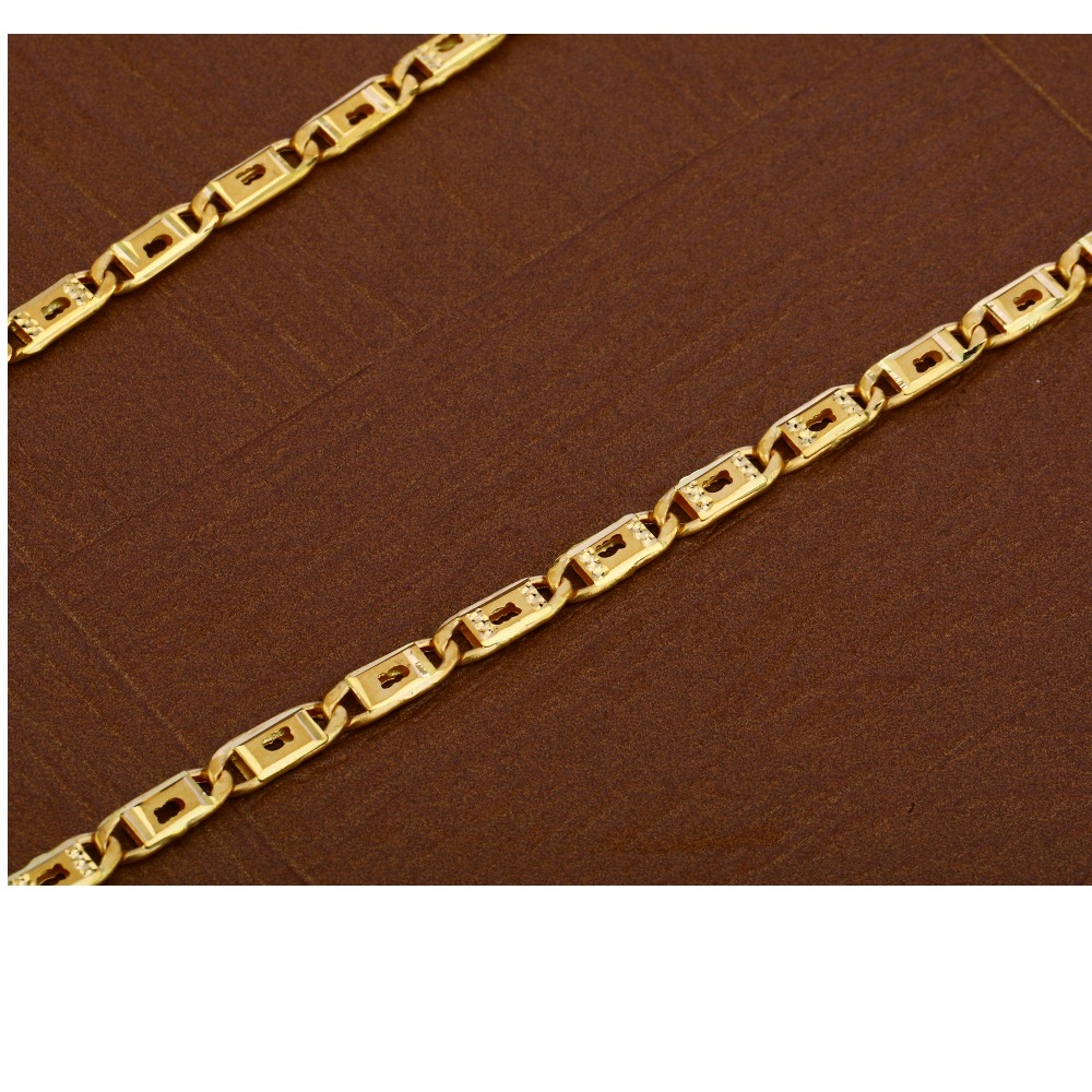 Mens 22K Gold Chain-MNC32 - Image 3