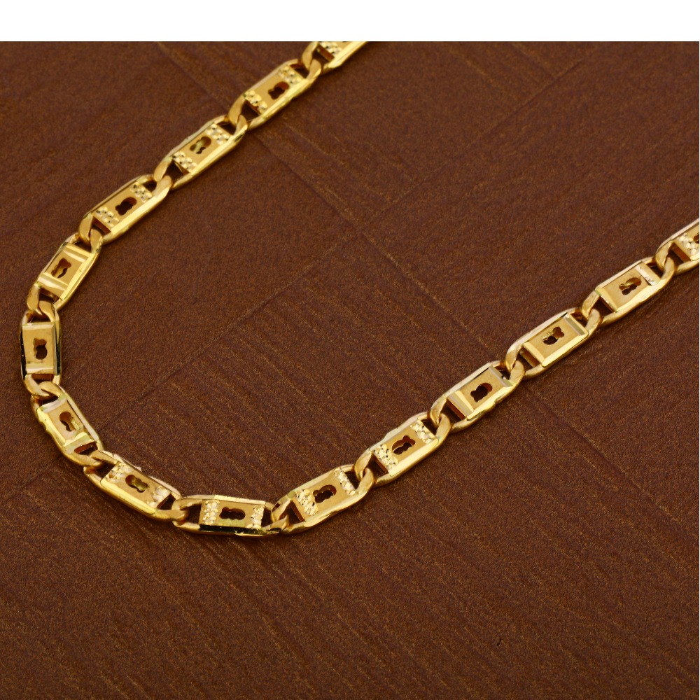 Mens 22K Gold Chain-MNC32 - Image 2
