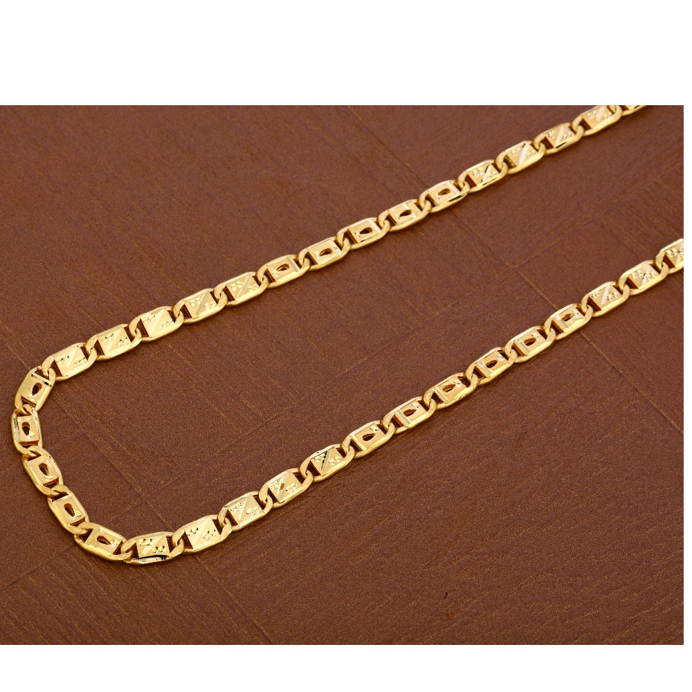 Mens Gold 22K Nawabi Chain-MNC25