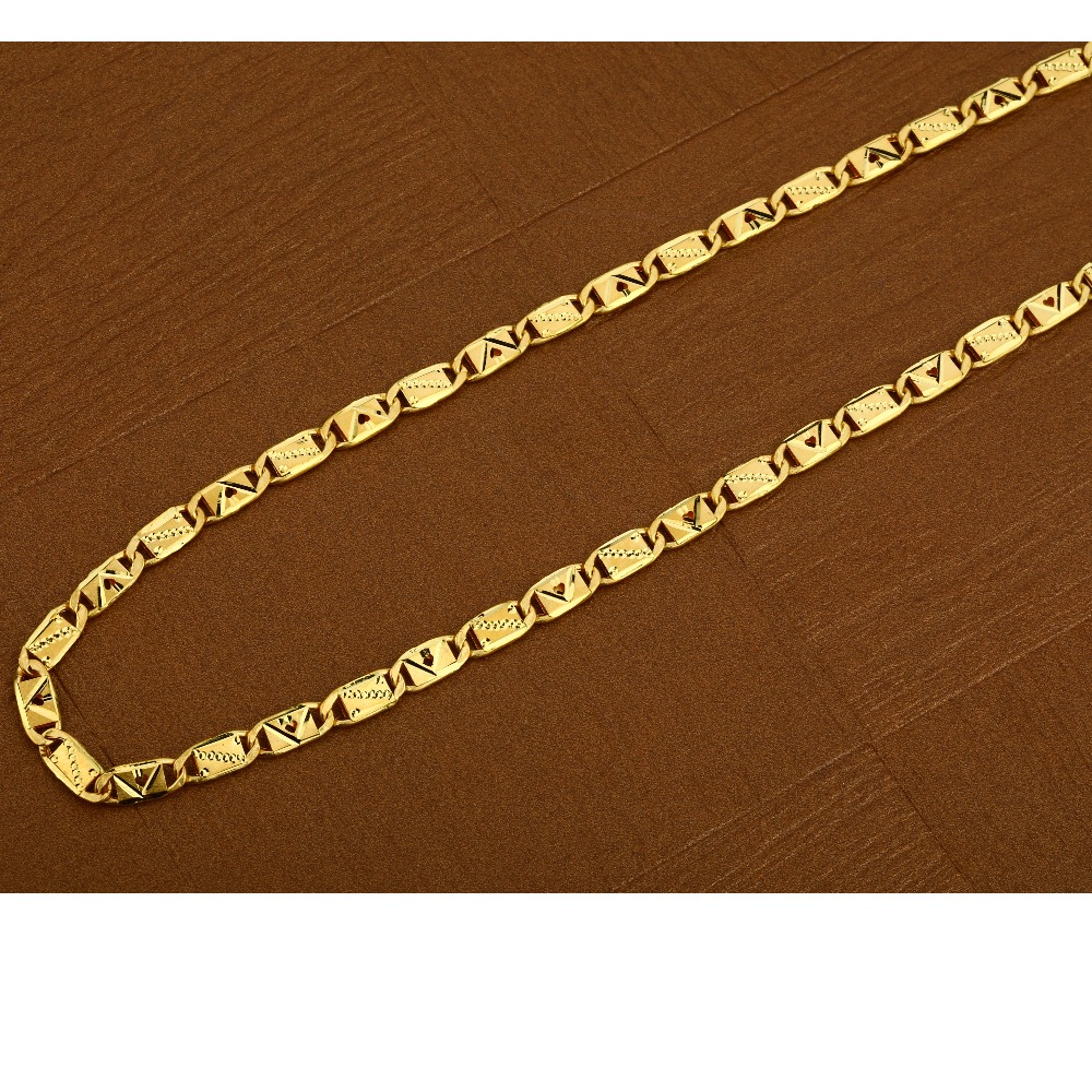 22kt  Gold Hallmark  Designer  Men's  Nawabi Chain  MNC14